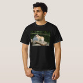 池のほとりの犬 Tシャツ (正面フル)
