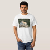 池のほとりの犬 Tシャツ (正面フル)
