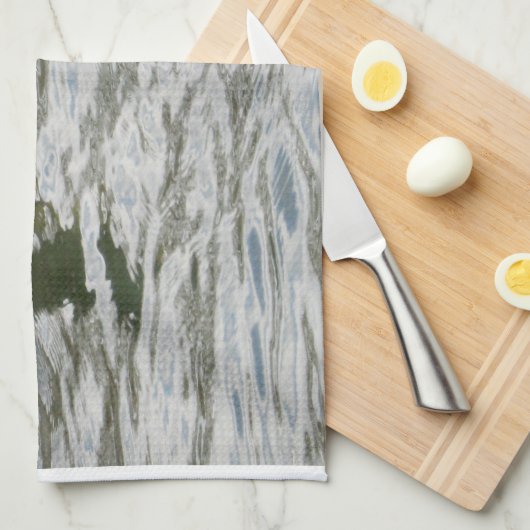 池のアヒル キッチンタオル (四つ折り)