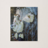 池のアヒル ジグソーパズル (縦)