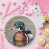 池のアメリカオシ ペーパープレート (パーティー)