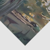 池のアートワークの木のアヒルの分離 薄葉紙 (詳細)