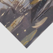 池のアートワーク上の木のアヒルの分離 薄葉紙 (詳細)