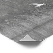 池のエンジェル彫刻 ポスター (角)