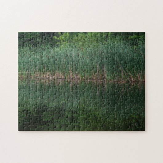 池のオルトンエフェクトの反射をキャッチ ジグソーパズル (横)