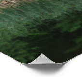 池のオルトンエフェクトの反射をキャッチ ポスター (角)