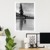 池のカウボーイ ポスター (ホームオフィス)