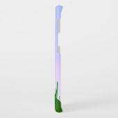 池のカエルが草の間を覗き込んモノグラムのだ Case-Mate iPhoneケース (裏面/左)