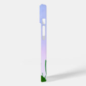 池のカエルが草の間を覗き込んモノグラムのだ Case-Mate iPhoneケース (裏面 / 左)