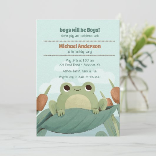 池のカエルの招待状 招待状 (スタンド正面)