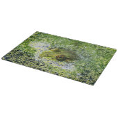 池のカエルの目 カッティングボード (角)