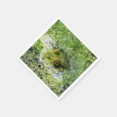 池のカエルの目 スタンダードカクテルナプキン (角)