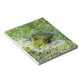 池のカエルの目 ノートパッド (アングル)