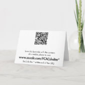 池のカエルは感謝していしています サンキューカード (裏面)