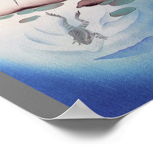 池のカエル渡辺聖亭 ポスター (角)