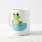池のカエル コーヒーマグカップ (正面左)