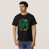 池のカエル Tシャツ (正面フル)