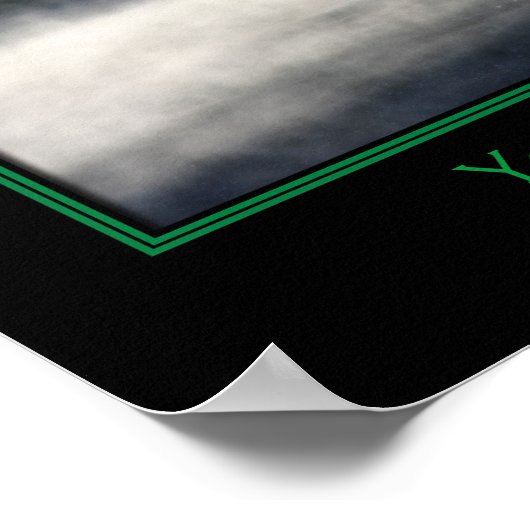 池のカタイルとミスト独自の引用文を作成 ポスター (角)