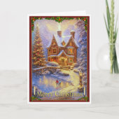 池のクリスマスの日 カード (正面)