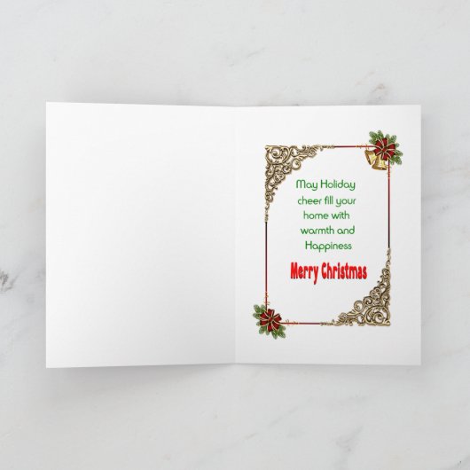 池のクリスマスの日 カード (内部)