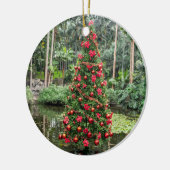 池のクリスマスツリーのクリスマスオーナメント セラミックオーナメント (左)