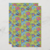 池のシーン – グリーティングカード シーズンカード (正面/裏面)