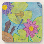 池のシーン – プラスチックコースター コースター (正面)