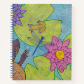 池のシーン(独身の) – ノートブック (正面)