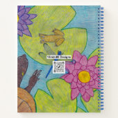 池のシーン(独身の) – ノートブック (裏面)