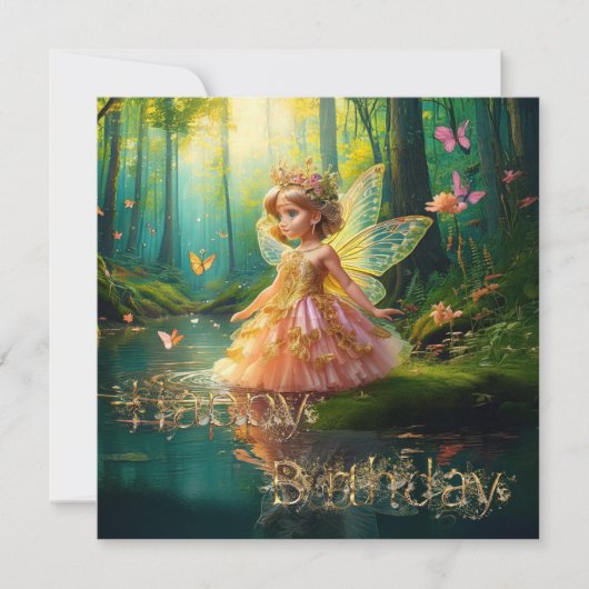 池のハッピーバースデーの魔法の妖精 (正面)