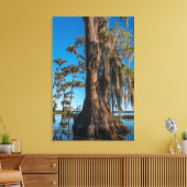 池のヒノキ キャンバスプリント (インサイチュ (リビング))