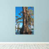 池のヒノキ キャンバスプリント (インサイチュ (ウッドフロア))