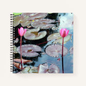 池のピンクの《植物》スイレン ノートブック (正面)