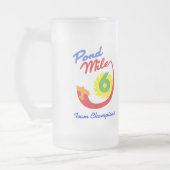 池のマイルのチームはステインに挑みます フロストグラスビールジョッキ (左)