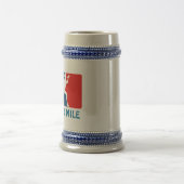 池のマイルのロゴビールステイン ビールジョッキ (中央)