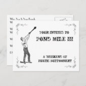 池のマイルの郵便はがき インビテーションポストカード (正面/裏面)