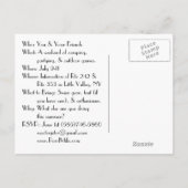 池のマイルの郵便はがき インビテーションポストカード (裏面)