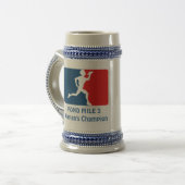 池のマイル3の女性のチャンピオンステイン ビールジョッキ (正面左)