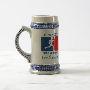 池のマイル3の男性Chamion及びチームチャンピオンステイン ビールジョッキ