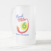 池のマイル6の女性のチャンピオン フロストグラスビールジョッキ (正面左)