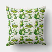 池のワニ クッション (裏面)