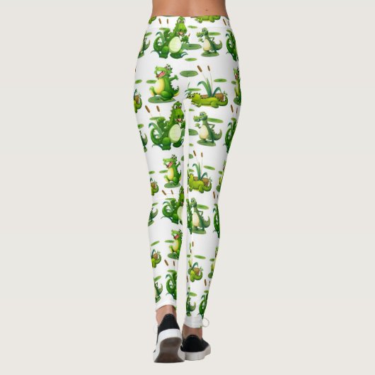 池のワニ レギンス (裏面)