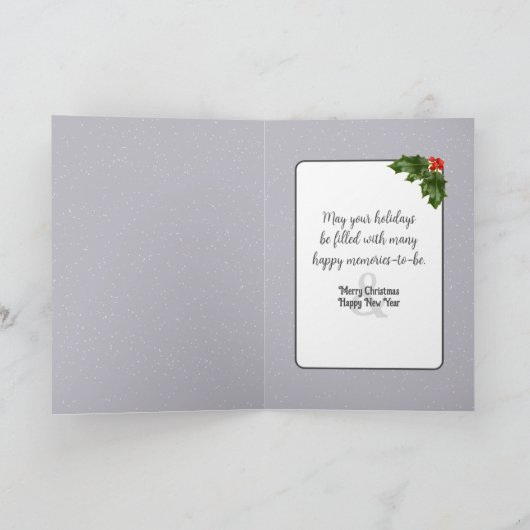 池の上のクリスマスアイススケーター シーズンカード (内部)