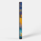 池の上のゴージャスな日の出 iPhoneケース (右側面)