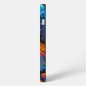 池の上のゴージャスな日の出 iPhoneケース (左側面)