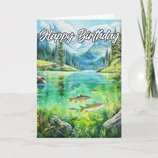 池の上の穏やかな夏の終わりの日 カード (正面)