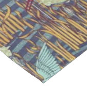 池の上の鳥のヴィンテージアールヌーボー テーブルクロス (アングル)