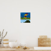 池の上を夢遊病で歩く ポスター (キッチン)