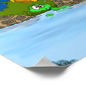 池の上を夢遊病で歩く ポスター (角)