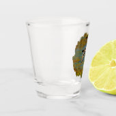 池の上飛んでいるのアヒル ショットグラス (左)